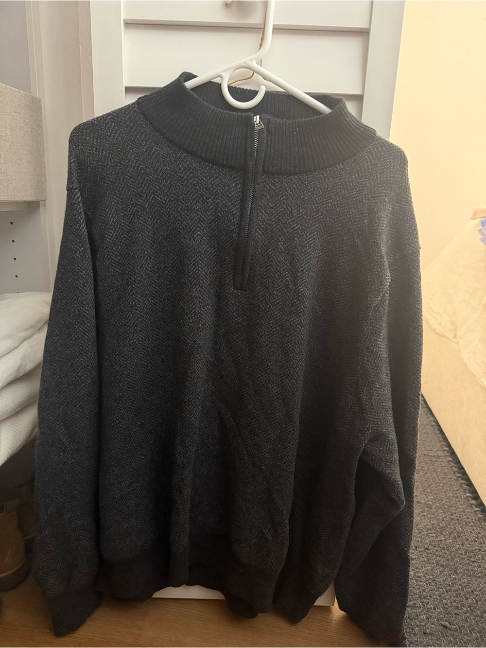 Bonobos Charcoal Half-Zip Knit Pullover